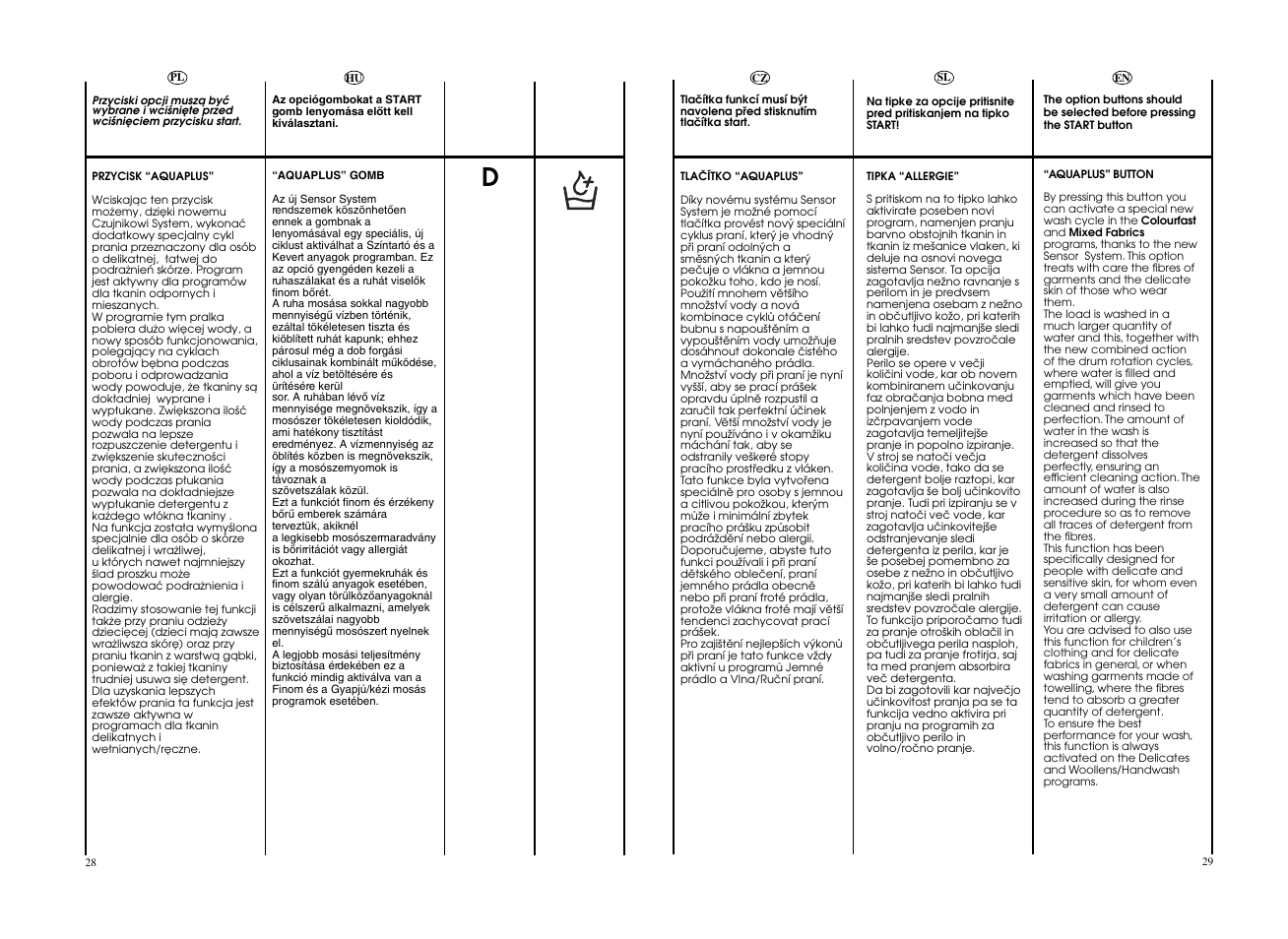 Candy GO4 126DF__L1-S User Manual | Page 15 / 41