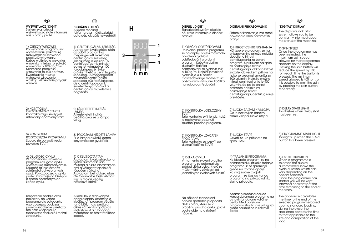 21 4 3 h m m | Candy GO4 126DF__L1-S User Manual | Page 18 / 41