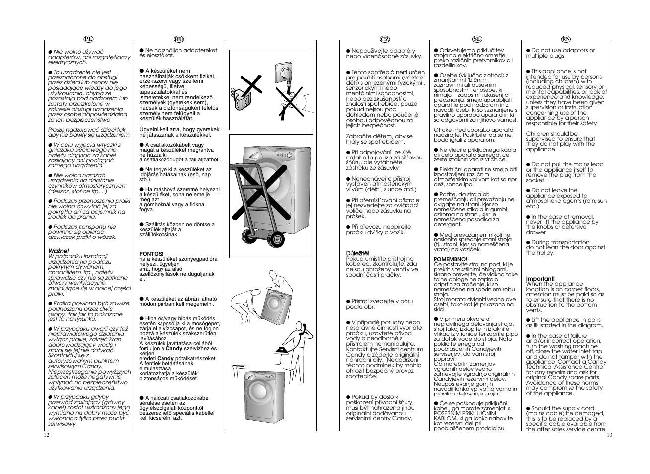 Candy GO4 126DF__L1-S User Manual | Page 7 / 41