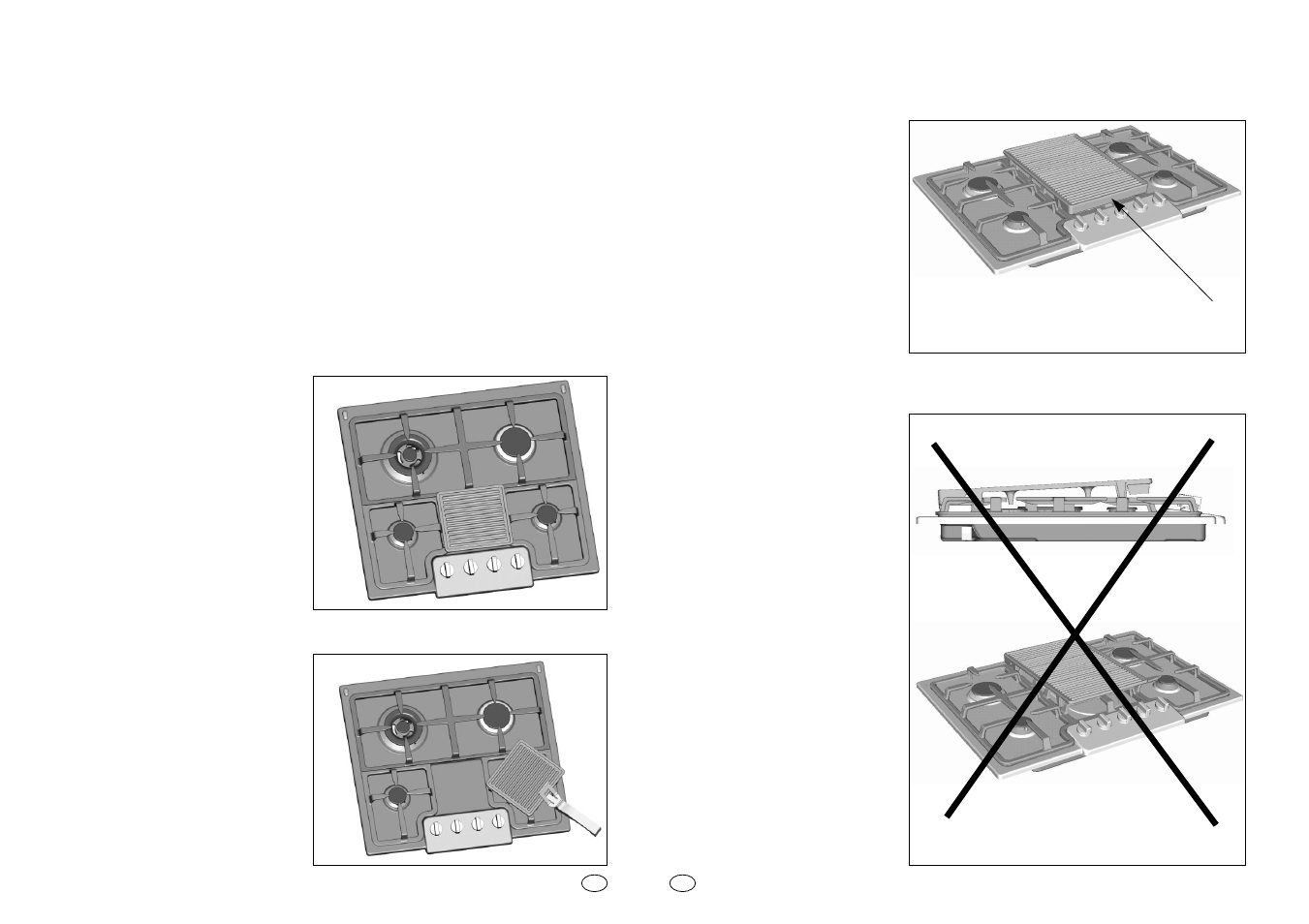 Utilisation du gril | Candy PG 750 S X User Manual | Page 13 / 33