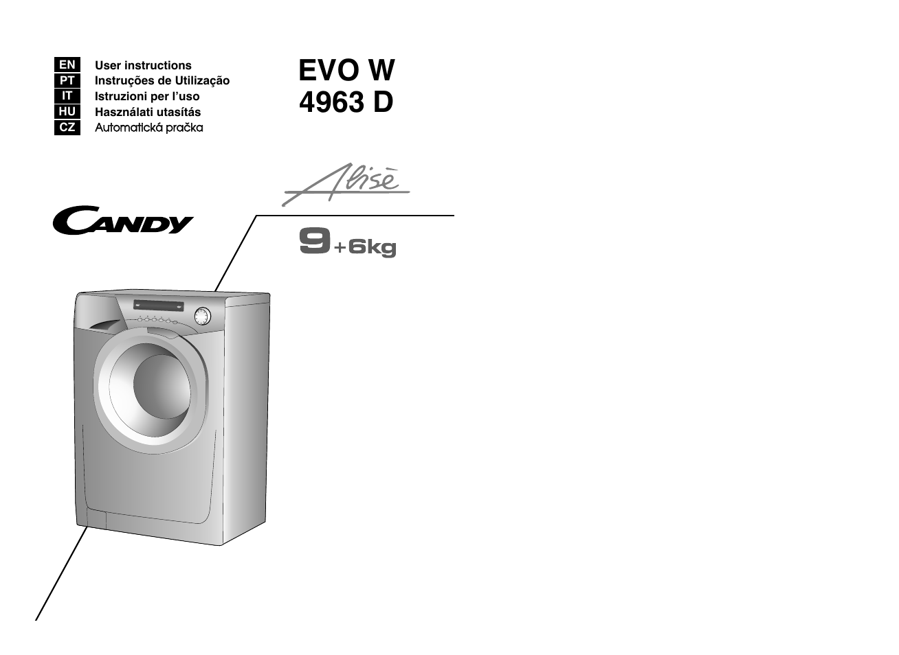 Candy EVOW 4963D-S User Manual | 53 pages