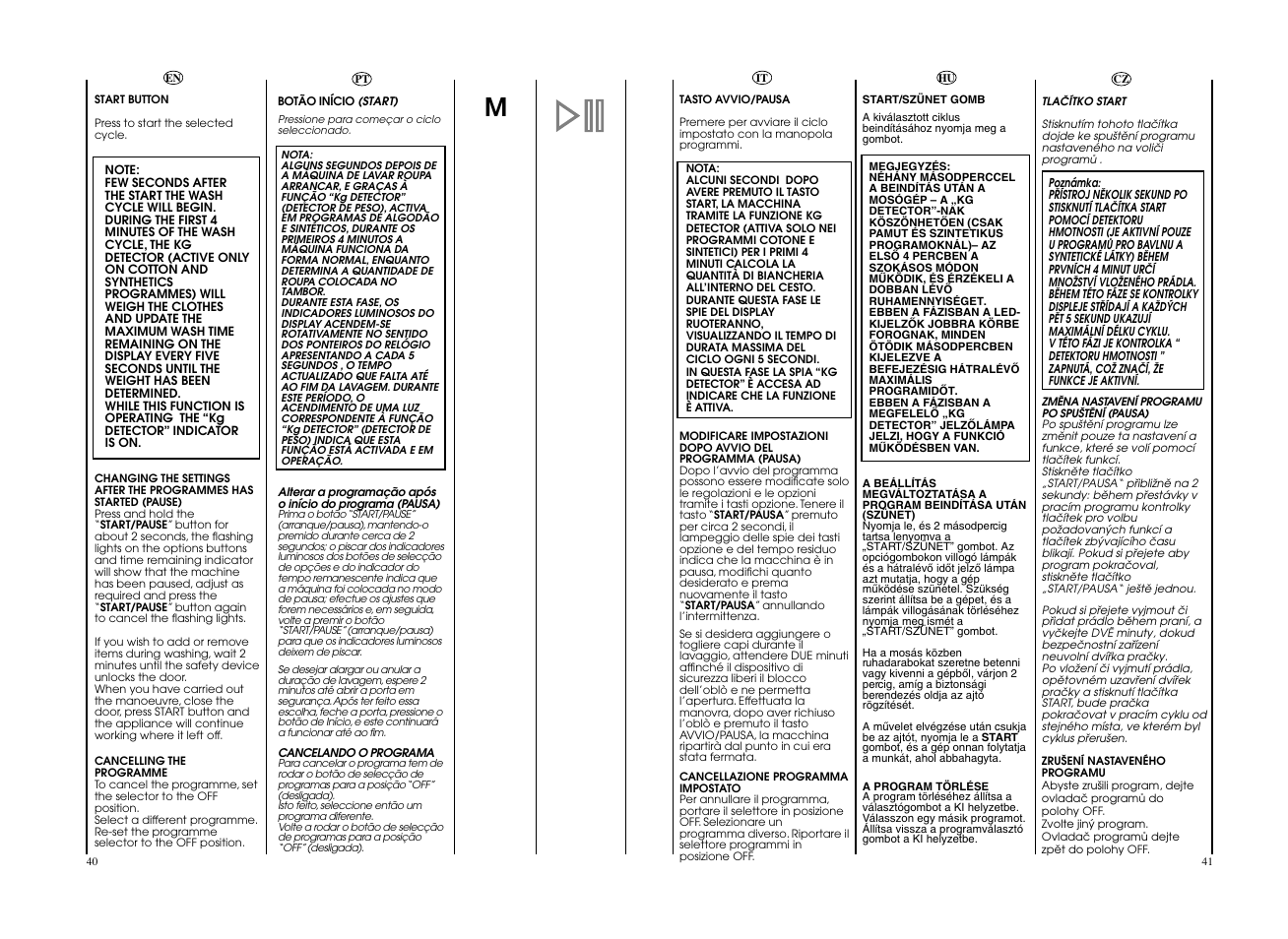 Candy EVOW 4963D-S User Manual | Page 21 / 53