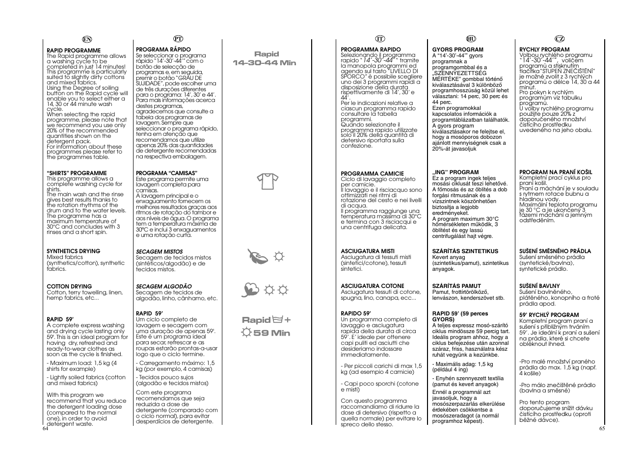 Candy EVOW 4963D-S User Manual | Page 33 / 53