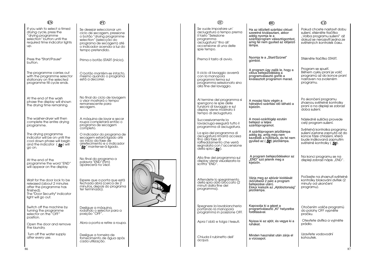 Candy EVOW 4963D-S User Manual | Page 44 / 53