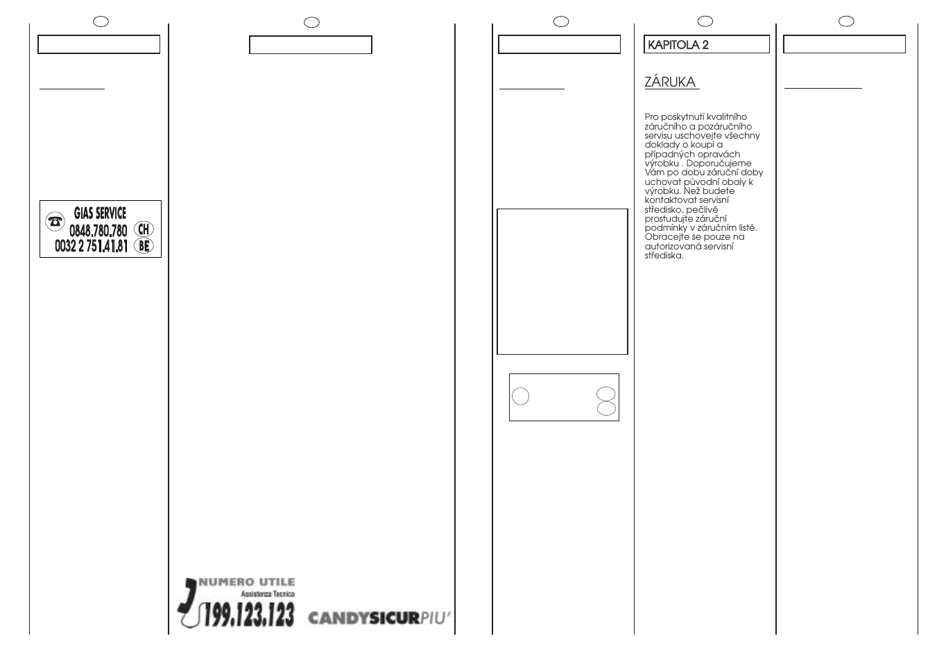 Candy GO W485D-47 User Manual | Page 5 / 53