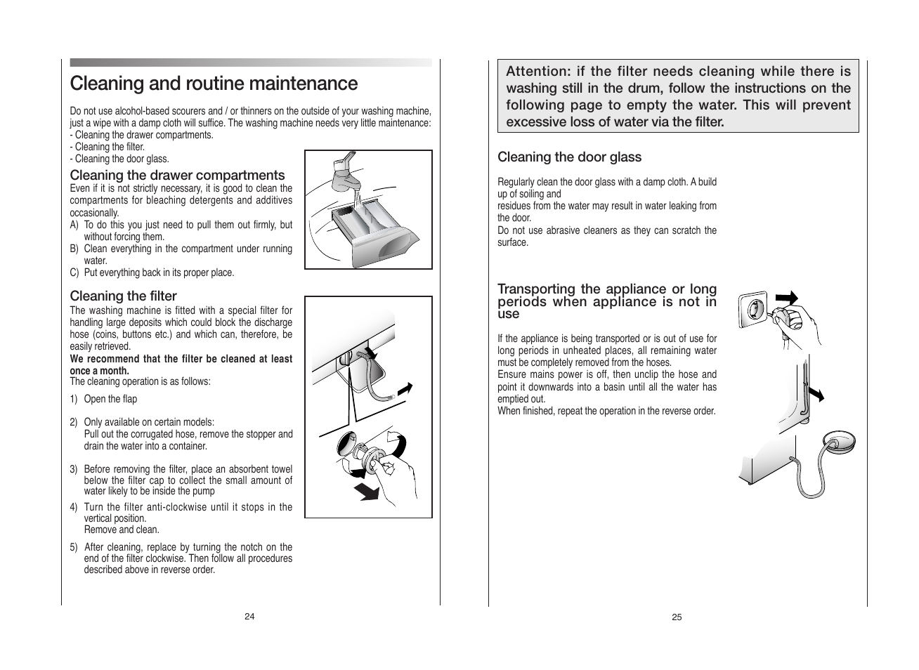 Cleaning and routine maintenance | Candy GO 1282D-UK User Manual | Page 13 / 17