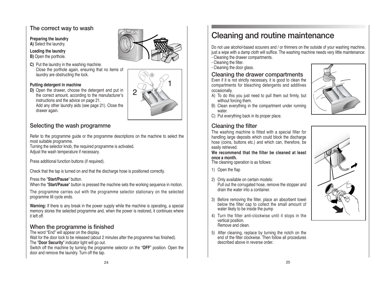 Cleaning and routine maintenance | Candy GO L User Manual | Page 13 / 17