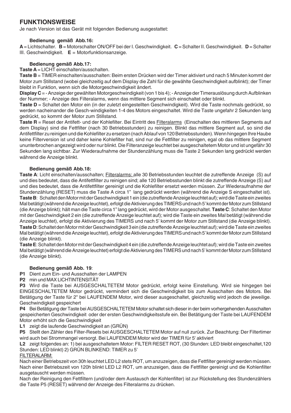 Funktionsweise | Candy CA CSDH 917 X User Manual | Page 6 / 24