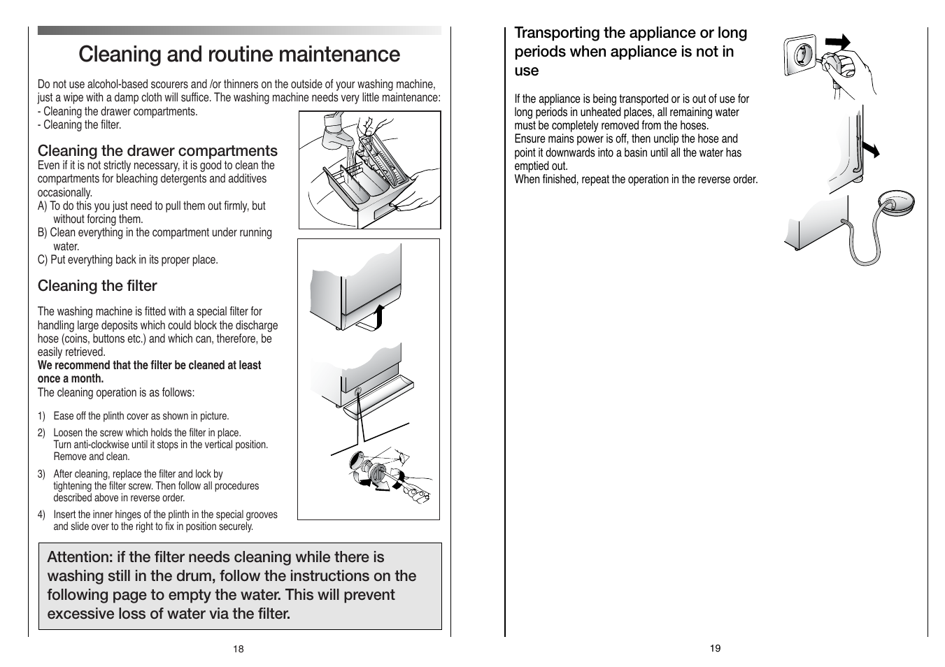 Cleaning and routine maintenance | Candy LB CN 102 T UK User Manual | Page 10 / 17