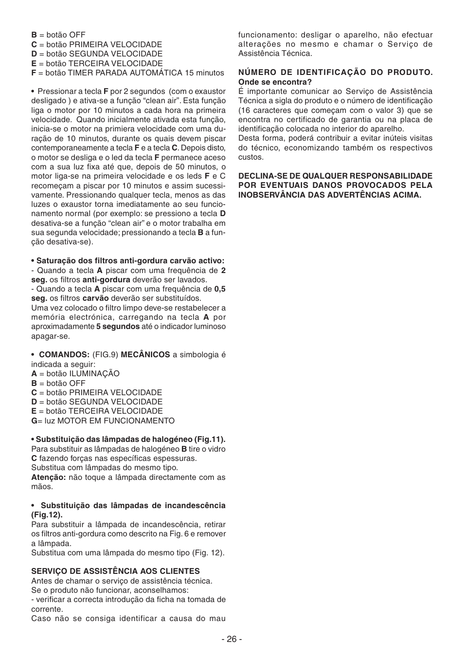 Candy CVM 95L X User Manual | Page 26 / 64