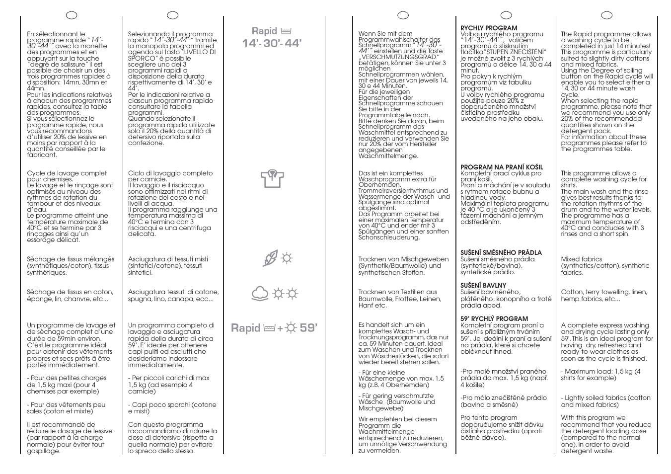 Candy GO W485D-01S User Manual | Page 34 / 53