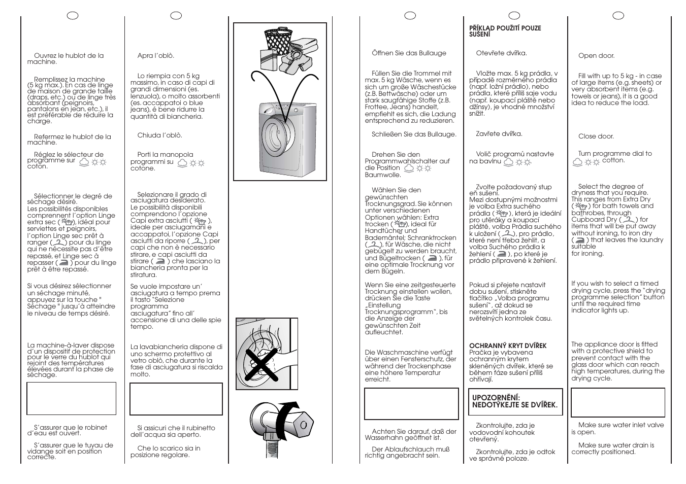 Max 5 kg | Candy GO W485D-01S User Manual | Page 42 / 53