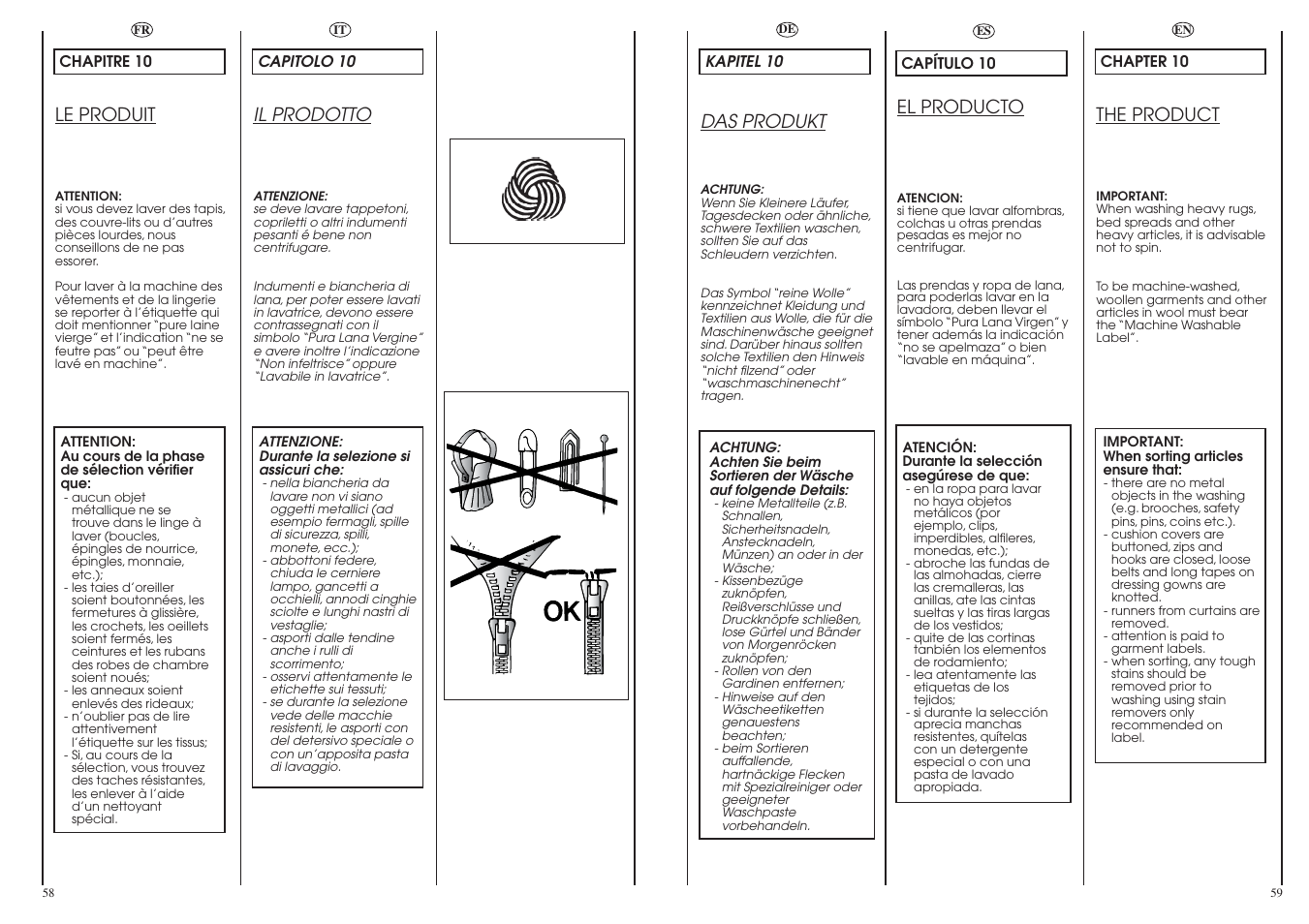 Le produit, Il prodotto, The product | Das produkt, El producto | Candy LBCM2106.5-04S User Manual | Page 30 / 41