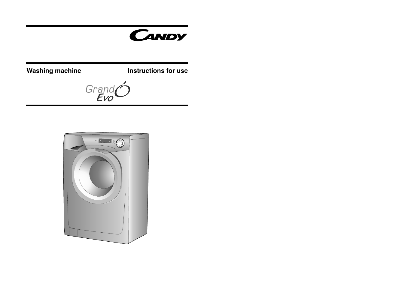 Candy EVO 1682D-80 User Manual | 17 pages