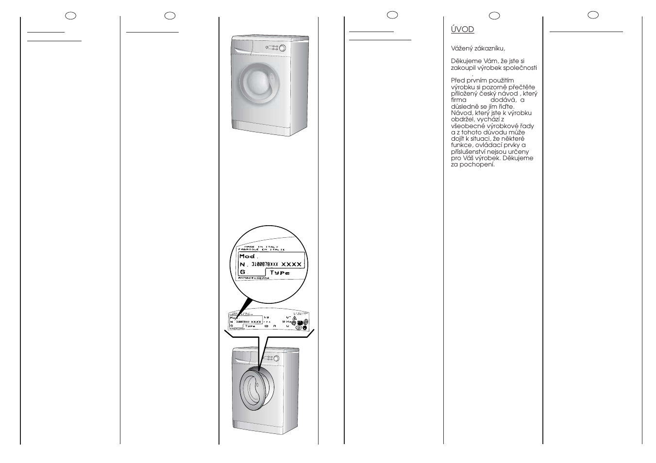 Candy CMF 105 User Manual | Page 2 / 41