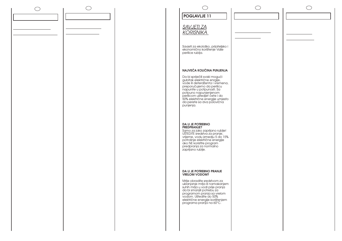 Customer awareness, Conseils utiles pour l’utilisateur, Consigli utili per gli utenti | Savjeti za korisnika, Sfaturi pentru utilizatori | Candy CM F085-03S User Manual | Page 30 / 41