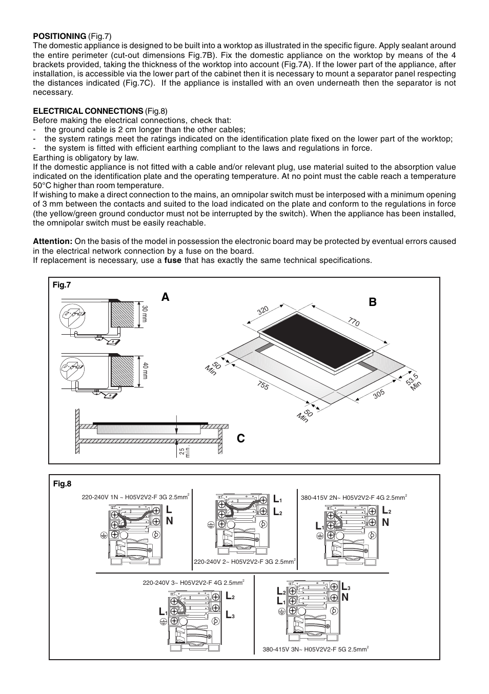 Ab c | Candy PC PVD 830 N User Manual | Page 10 / 32