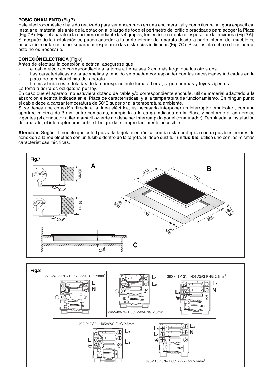 Ab c | Candy PC PVD 830 N User Manual | Page 22 / 32