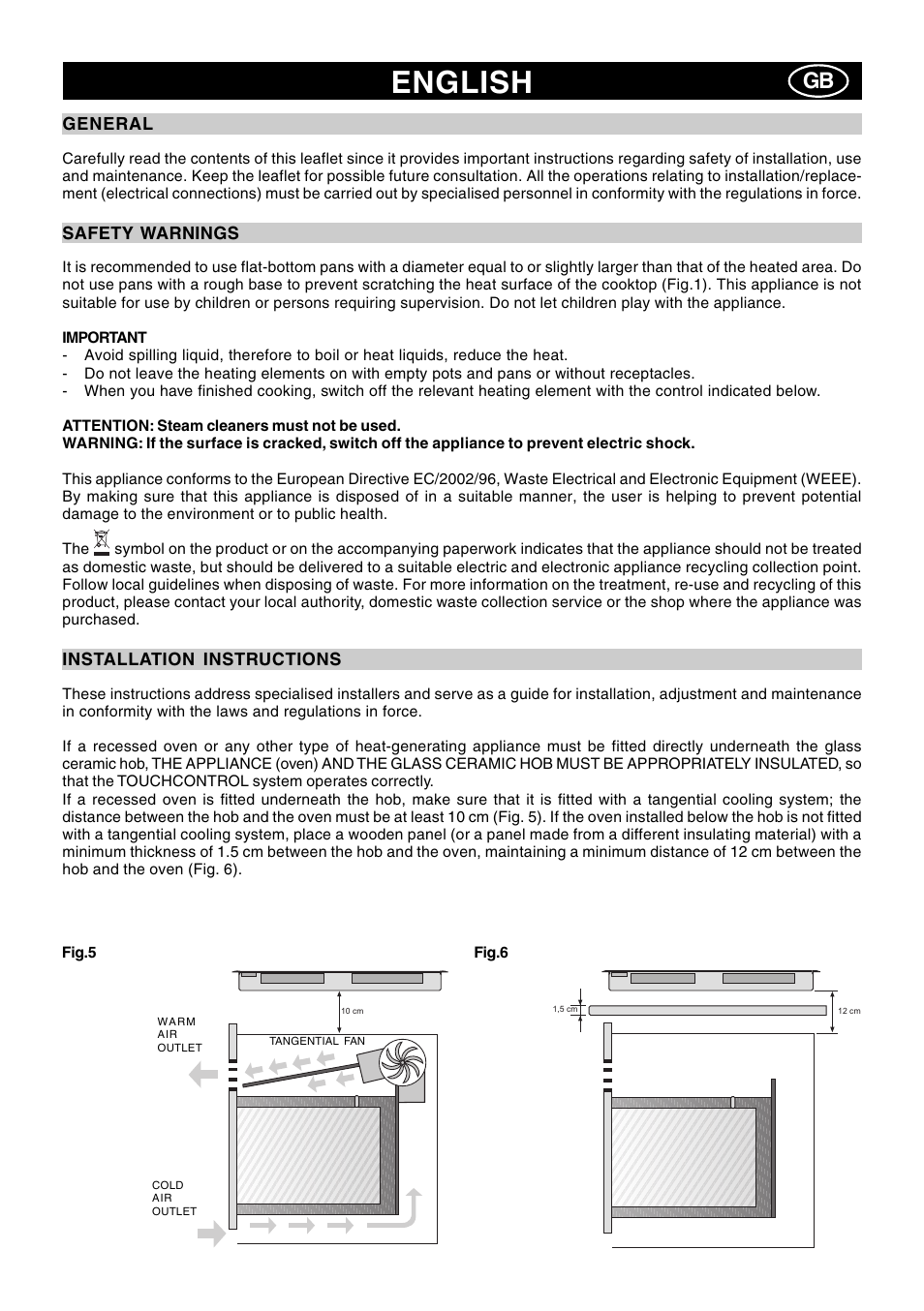 English | Candy PC PVD 830 N User Manual | Page 9 / 32