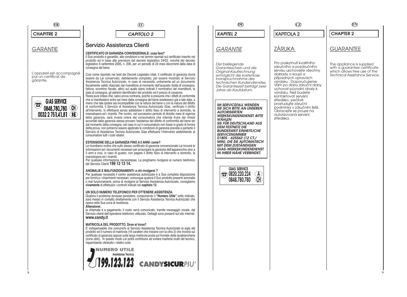 Candy GO 1292DE-37S User Manual | Page 5 / 41