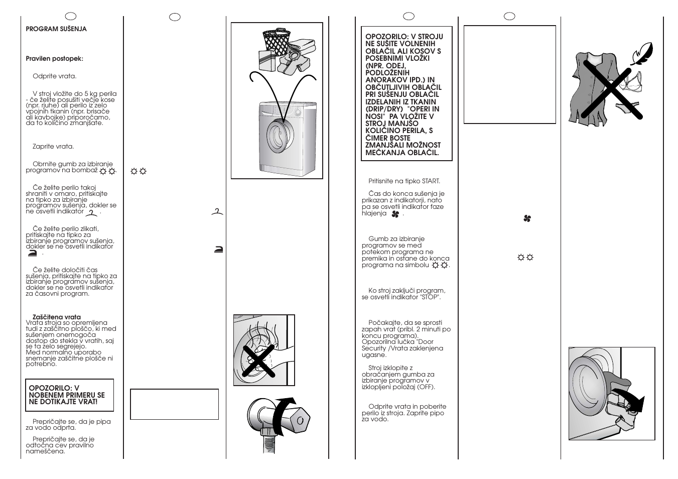 Max 5 kg | Candy CLD135-86S User Manual | Page 19 / 25
