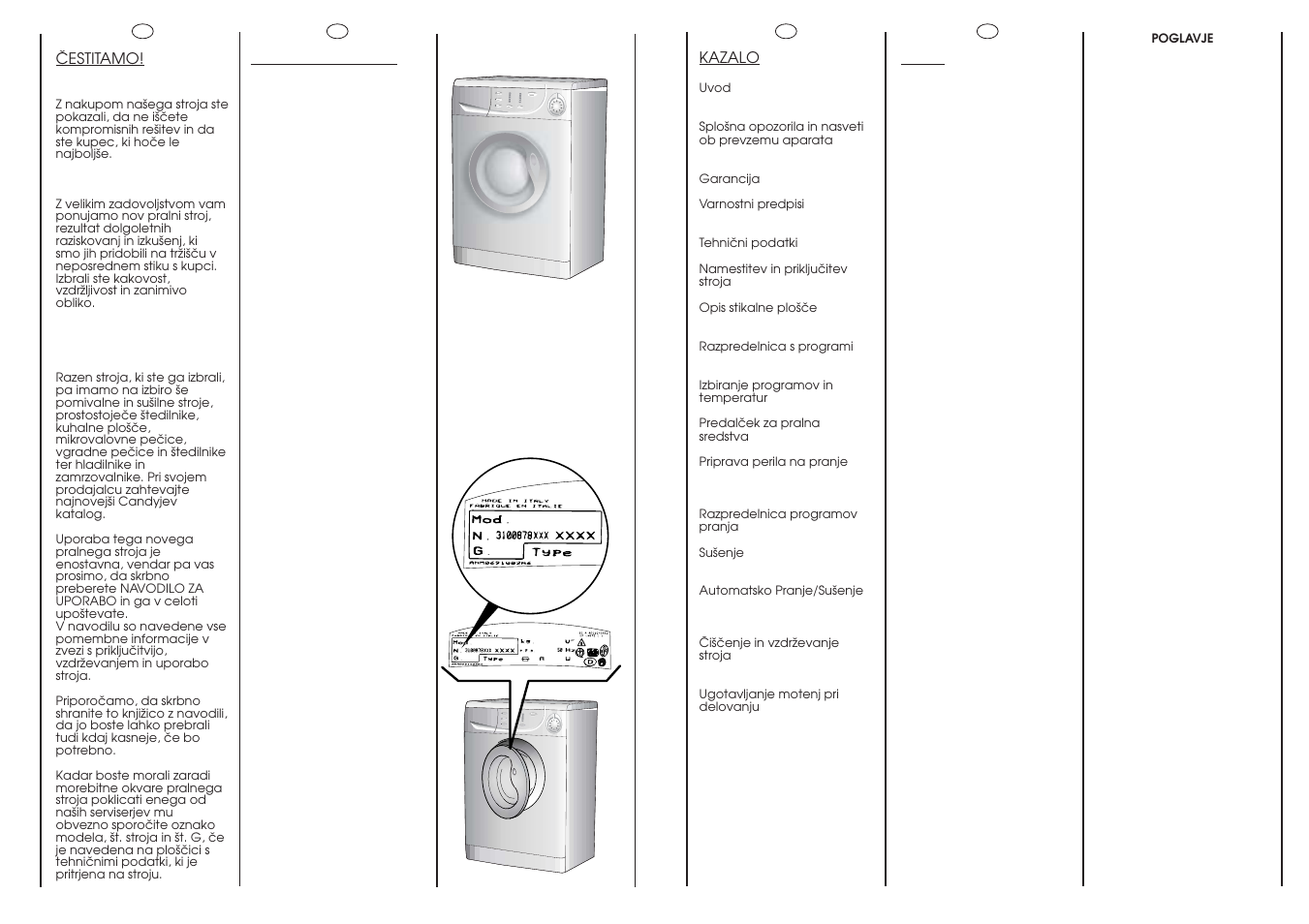 Candy CLD135-86S User Manual | Page 2 / 25