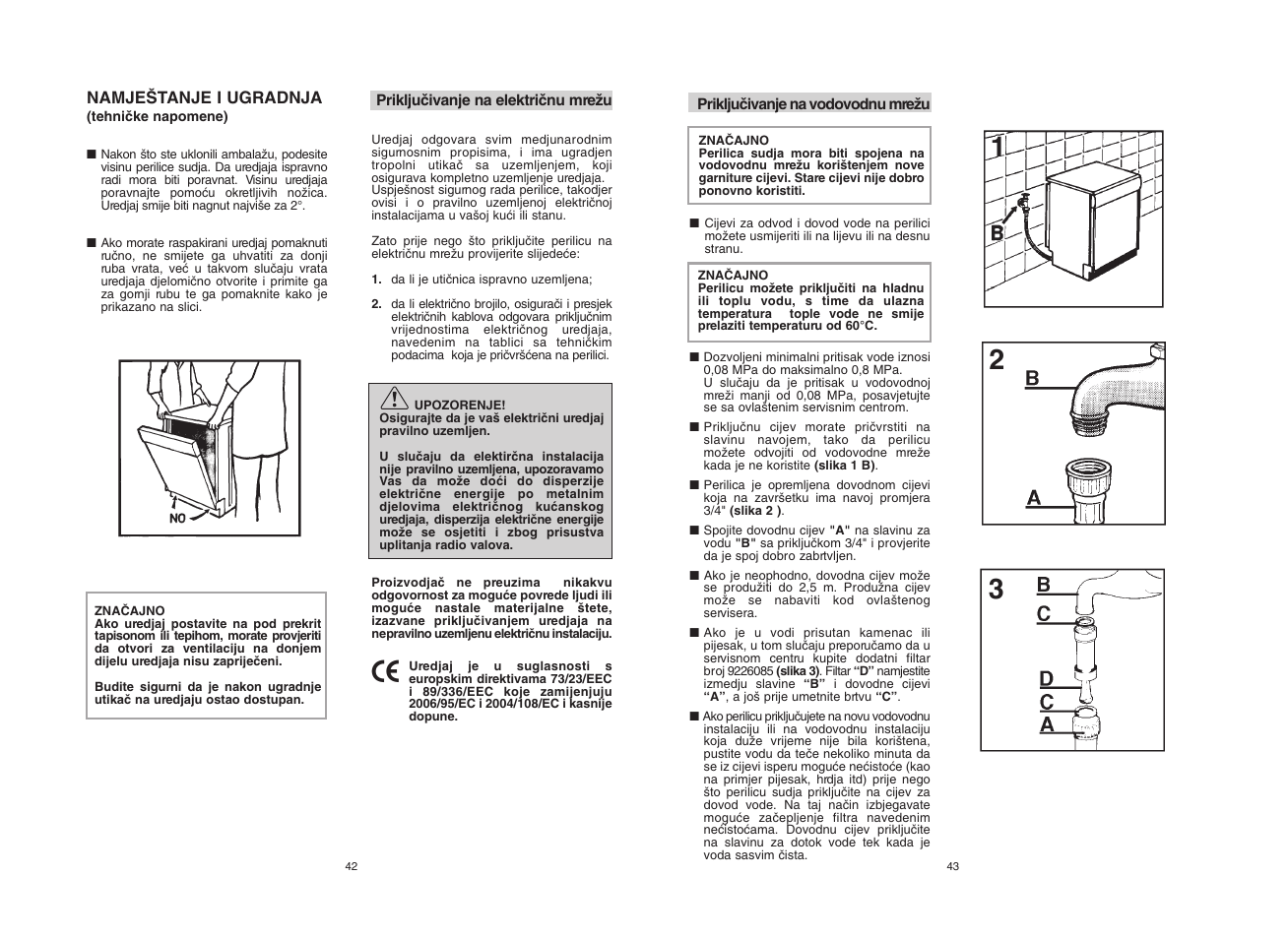 Candy CDI 5012E10 User Manual | Page 22 / 69