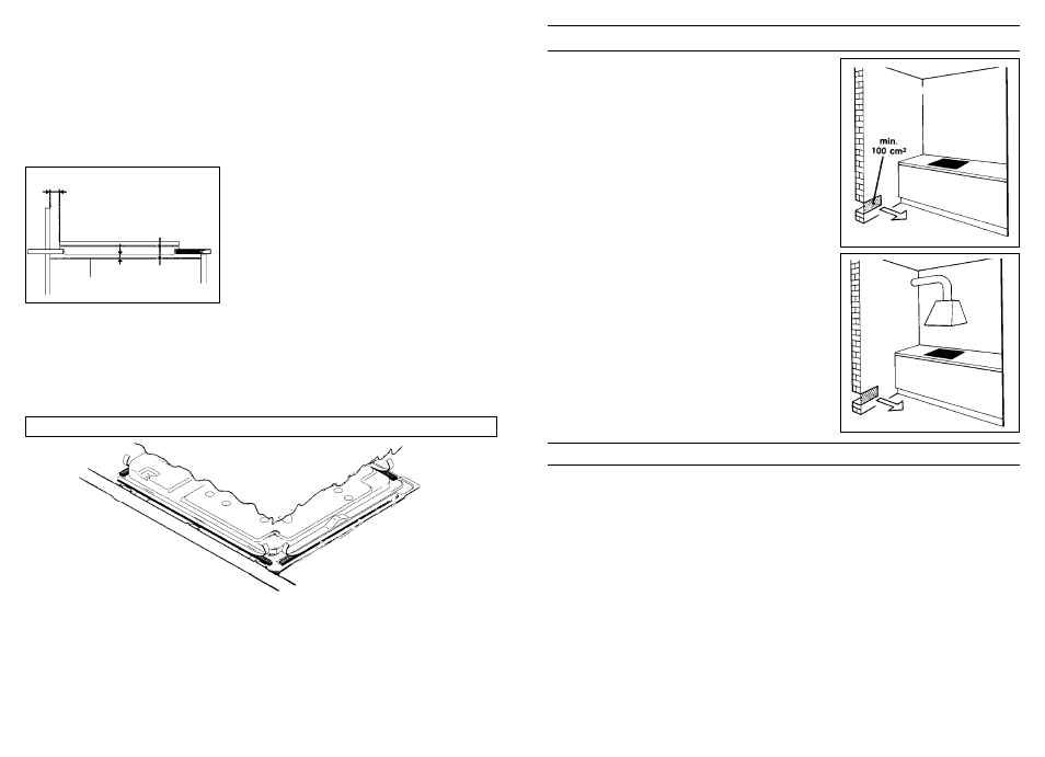 Instalación, Local de instalación, Instrucciones para el instalador | Aplicación sellante, Enlace (parte eléctrica) | Candy PR 2250 GH User Manual | Page 13 / 27