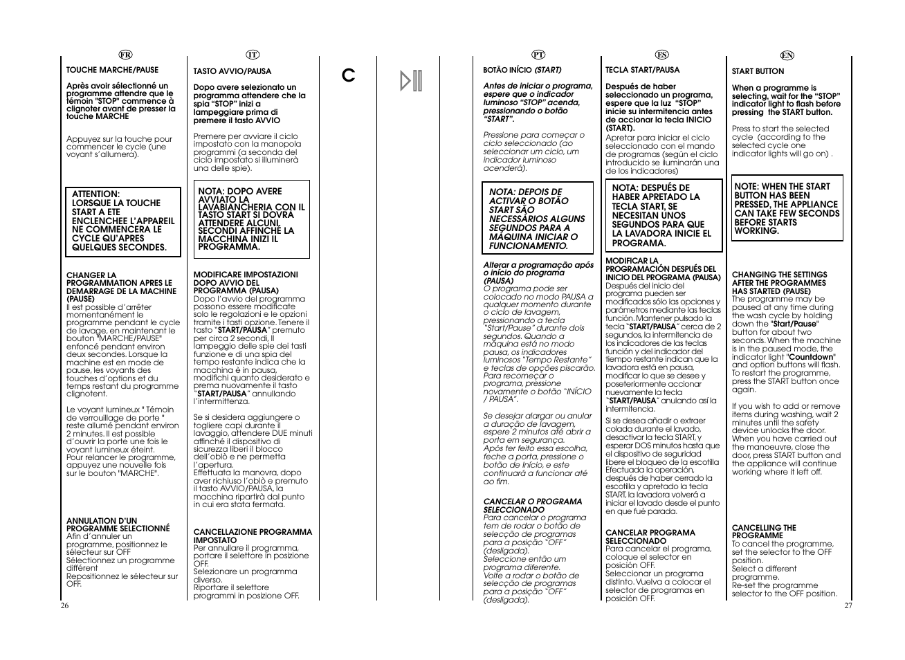 Candy CWB 1307__L-S User Manual | Page 14 / 41