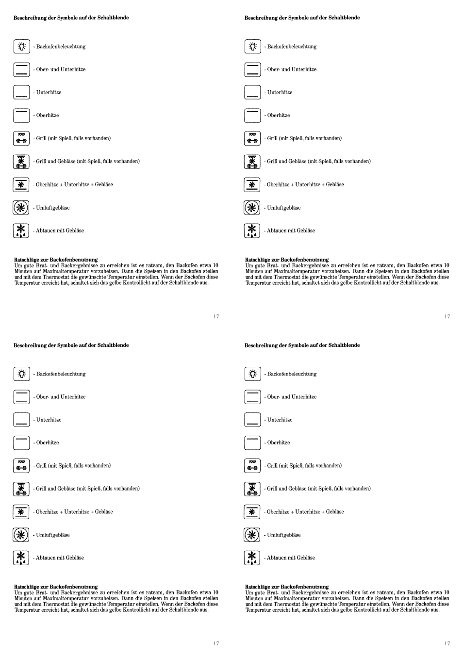 Candy FP 319 X User Manual | Page 19 / 90