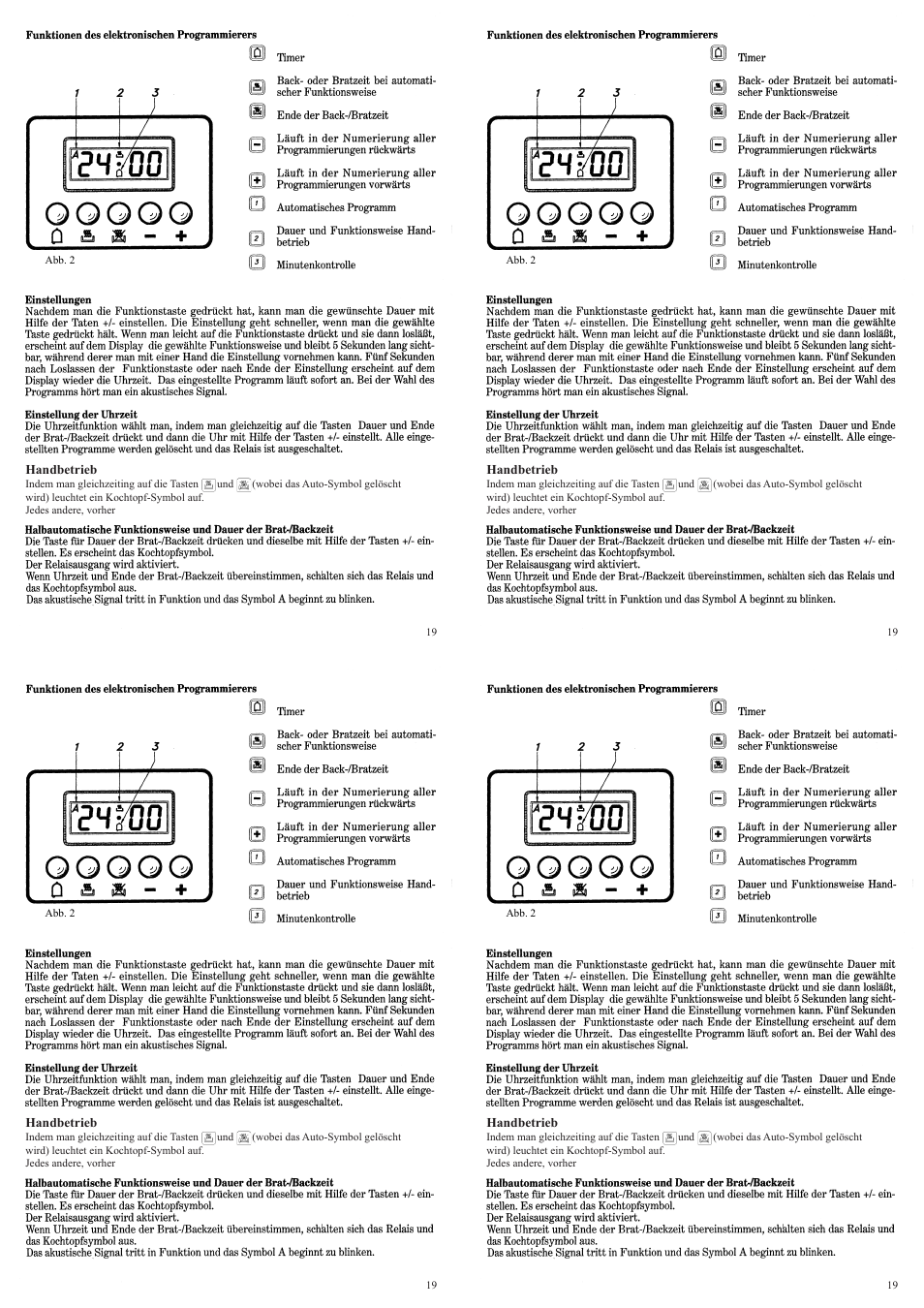 Candy FP 319 X User Manual | Page 21 / 90