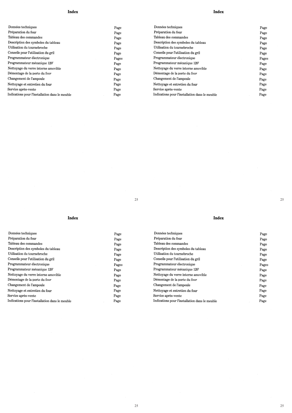 Candy FP 319 X User Manual | Page 27 / 90