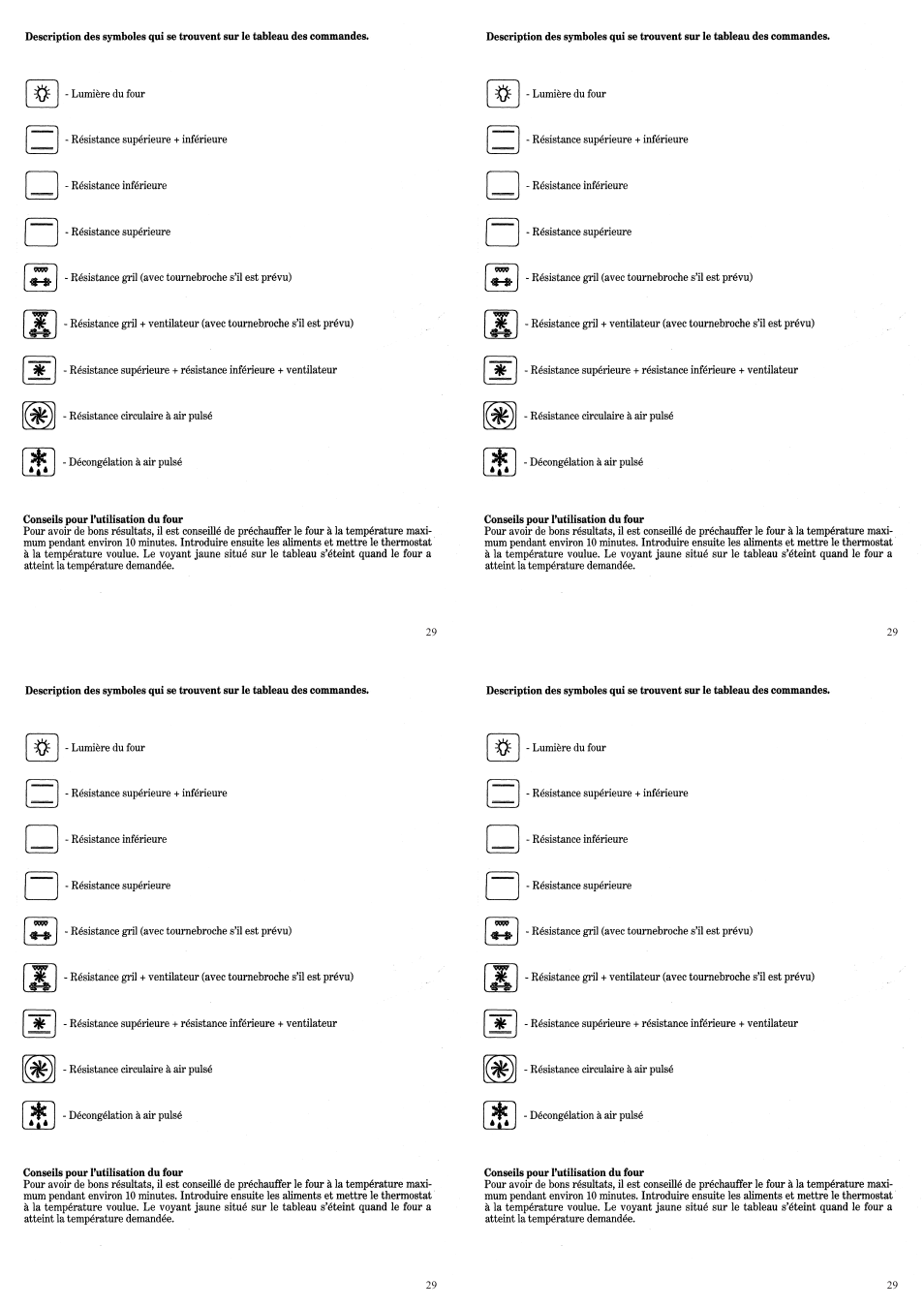 Candy FP 319 X User Manual | Page 31 / 90