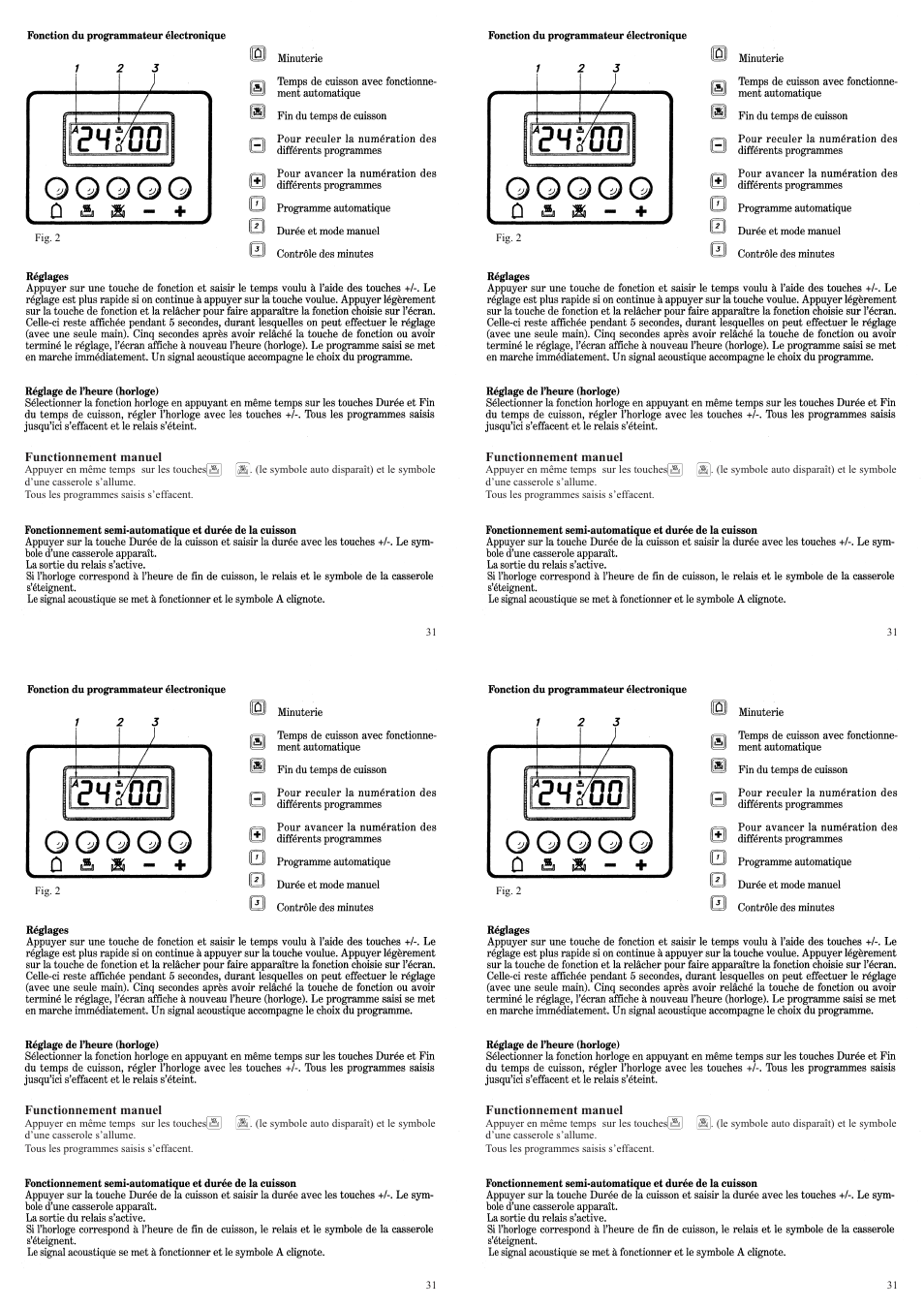 Candy FP 319 X User Manual | Page 33 / 90