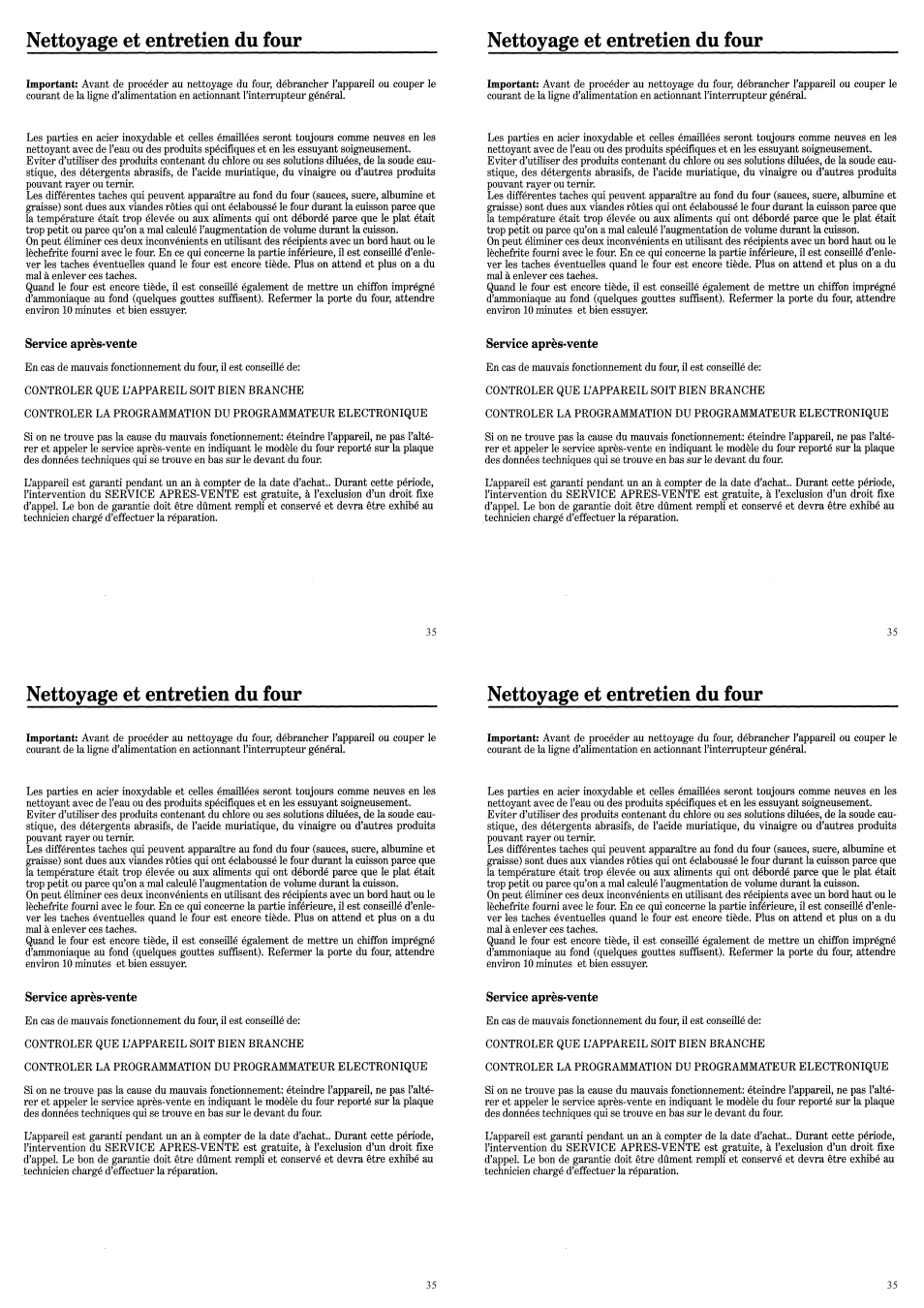 Candy FP 319 X User Manual | Page 37 / 90