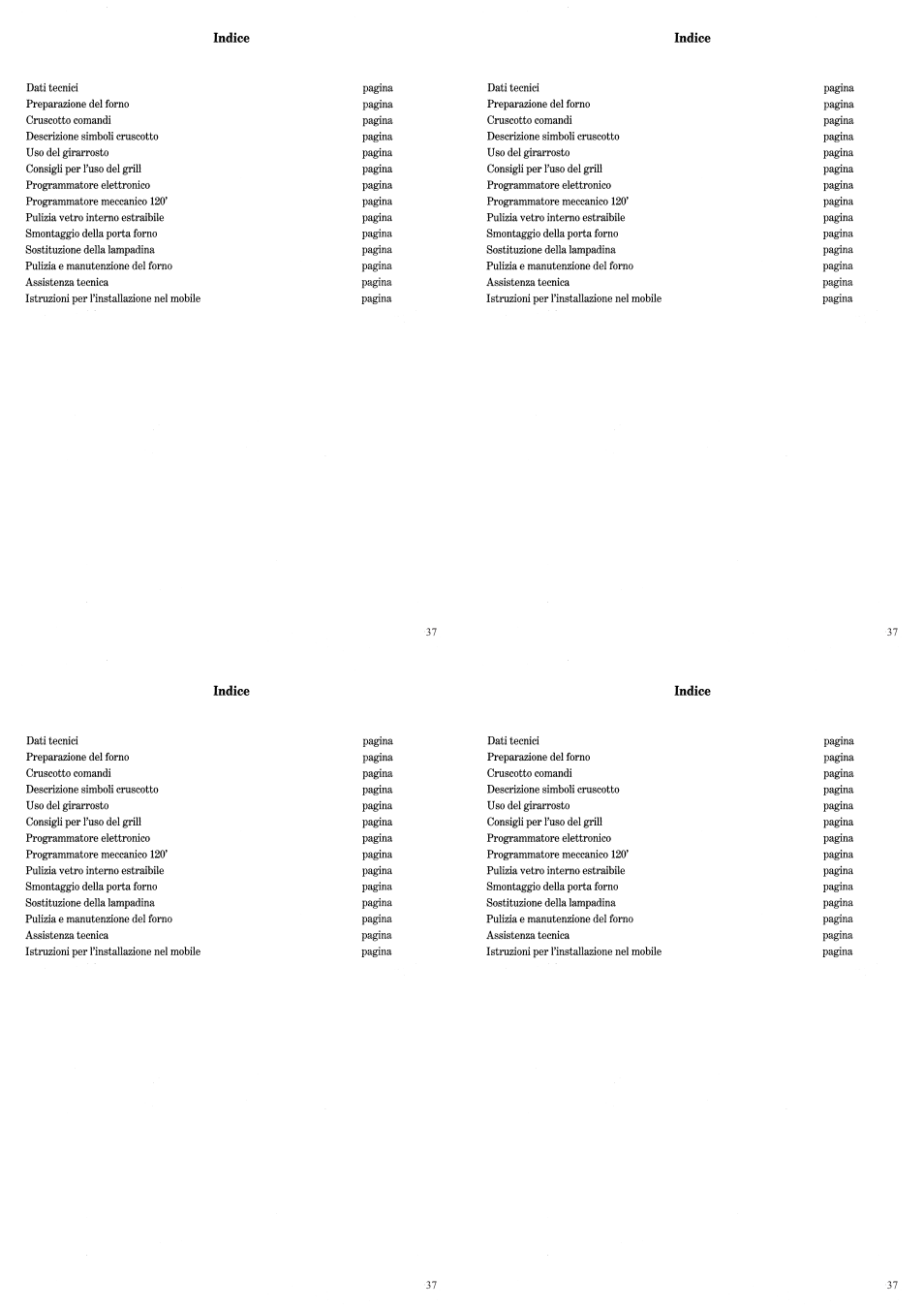 Candy FP 319 X User Manual | Page 39 / 90