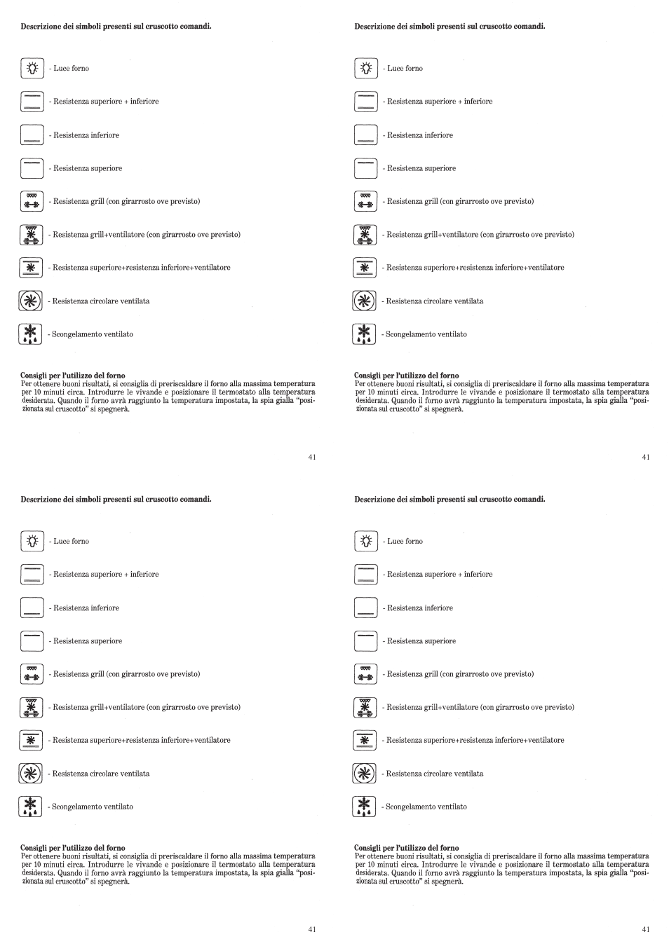 Candy FP 319 X User Manual | Page 43 / 90