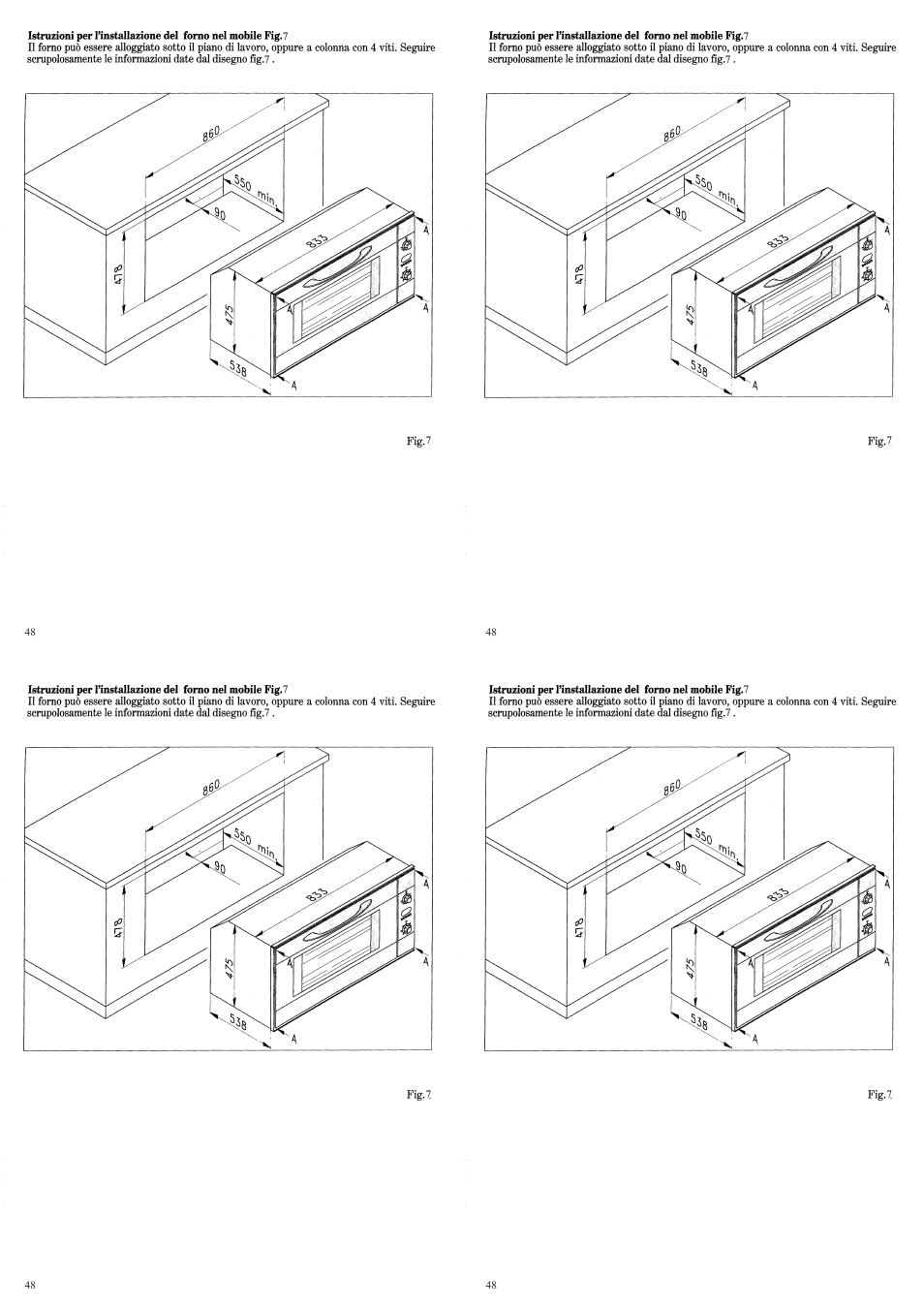 Candy FP 319 X User Manual | Page 50 / 90