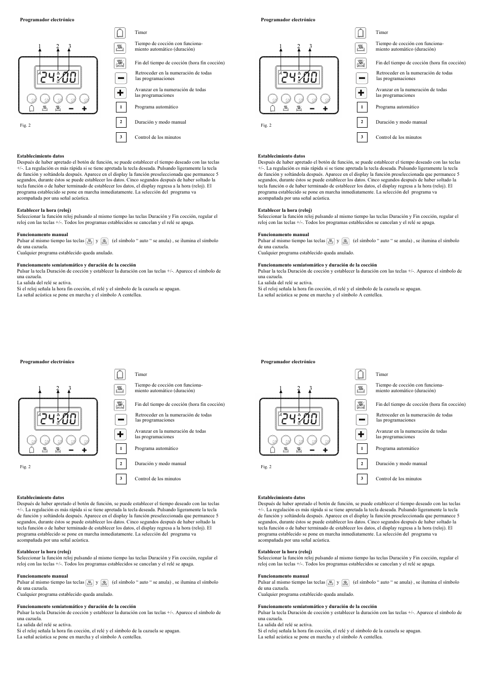 Candy FP 319 X User Manual | Page 56 / 90