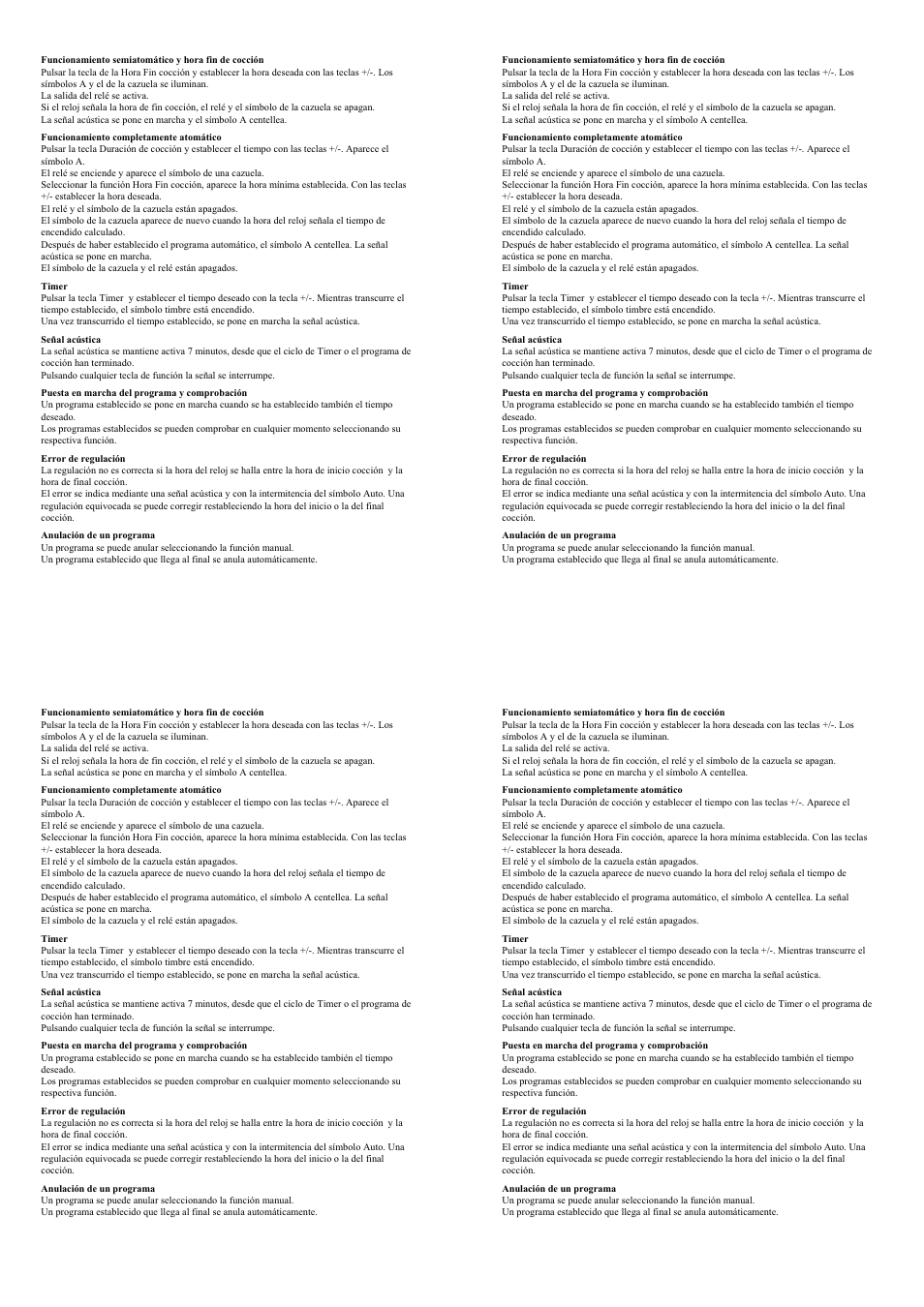 Candy FP 319 X User Manual | Page 57 / 90