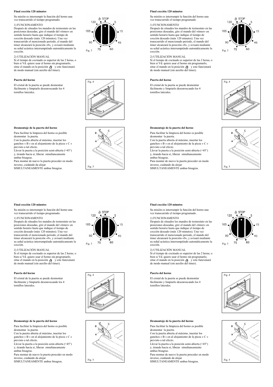 Candy FP 319 X User Manual | Page 58 / 90