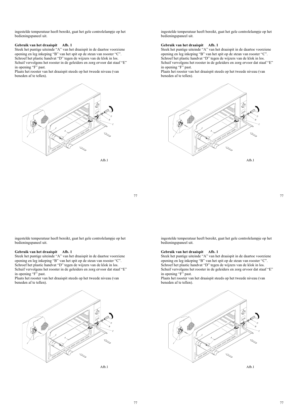 Candy FP 319 X User Manual | Page 79 / 90