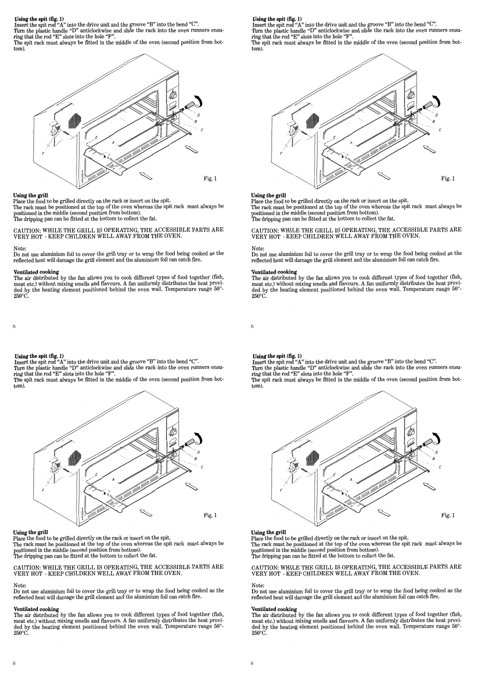 Candy FP 319 X User Manual | Page 8 / 90