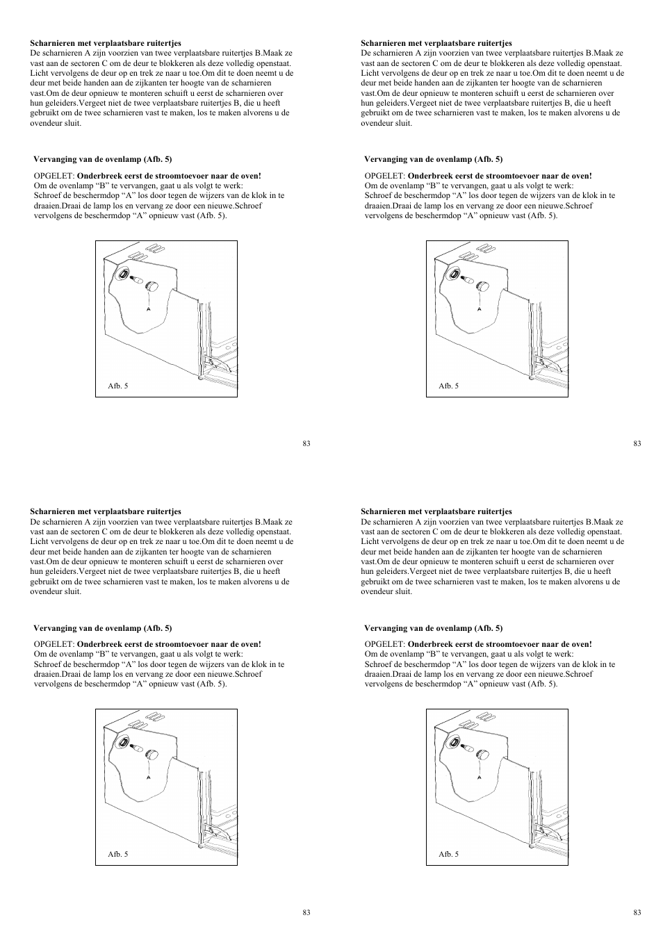 Candy FP 319 X User Manual | Page 85 / 90