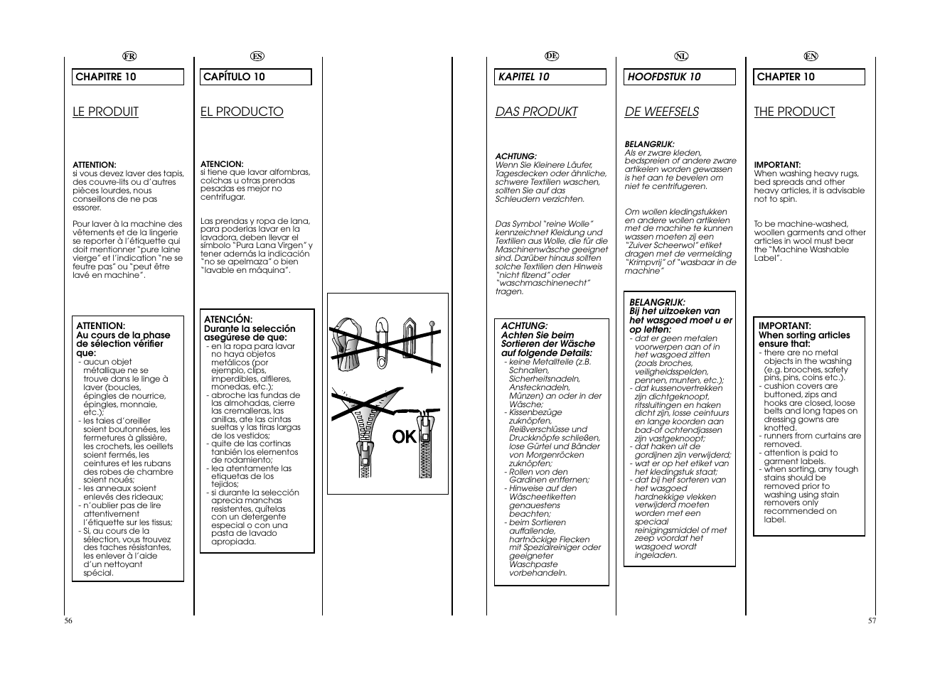 Le produit, The product, Das produkt | De weefsels, El producto | Candy CO 126F__L1-S User Manual | Page 29 / 41