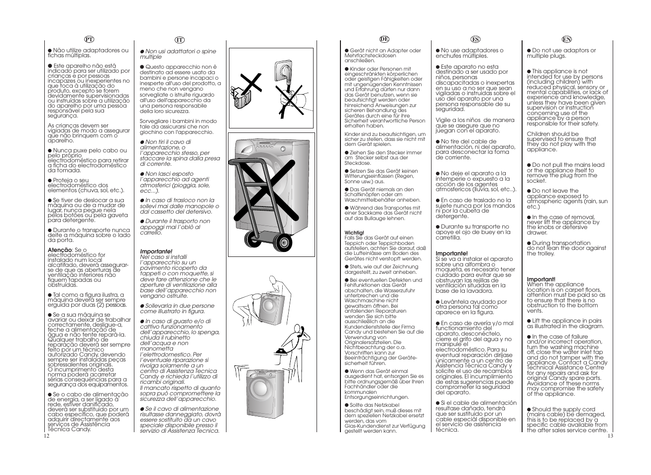 Candy GO 12102D-37 User Manual | Page 7 / 41
