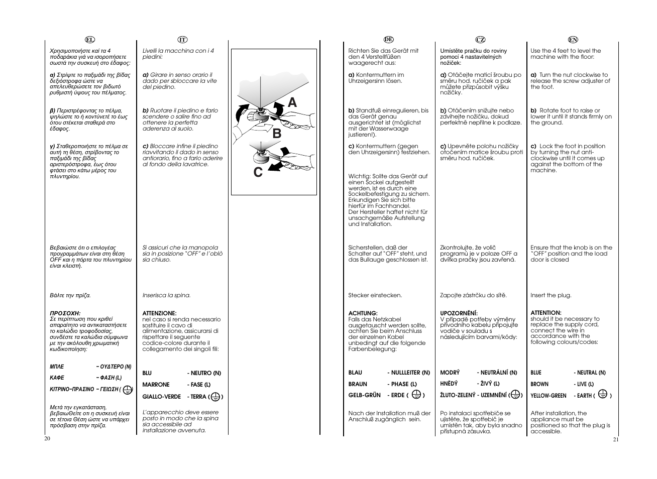 Ab c | Candy GO W496D-01S User Manual | Page 11 / 53
