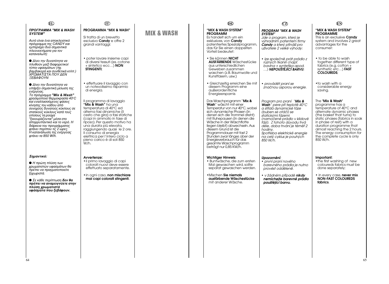 Candy GO W496D-01S User Manual | Page 33 / 53