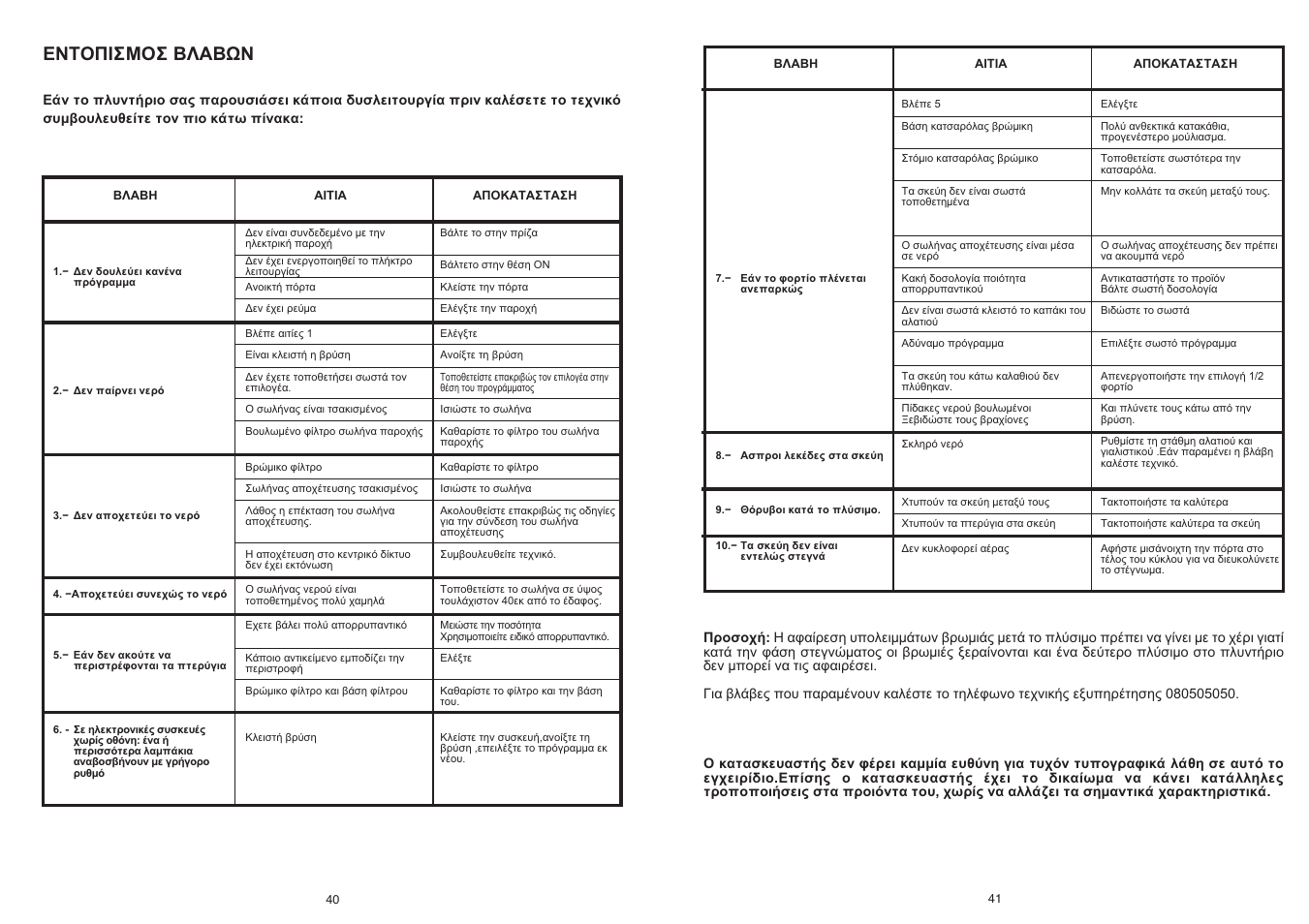 Candy CD 112 - 41 S User Manual | Page 21 / 73