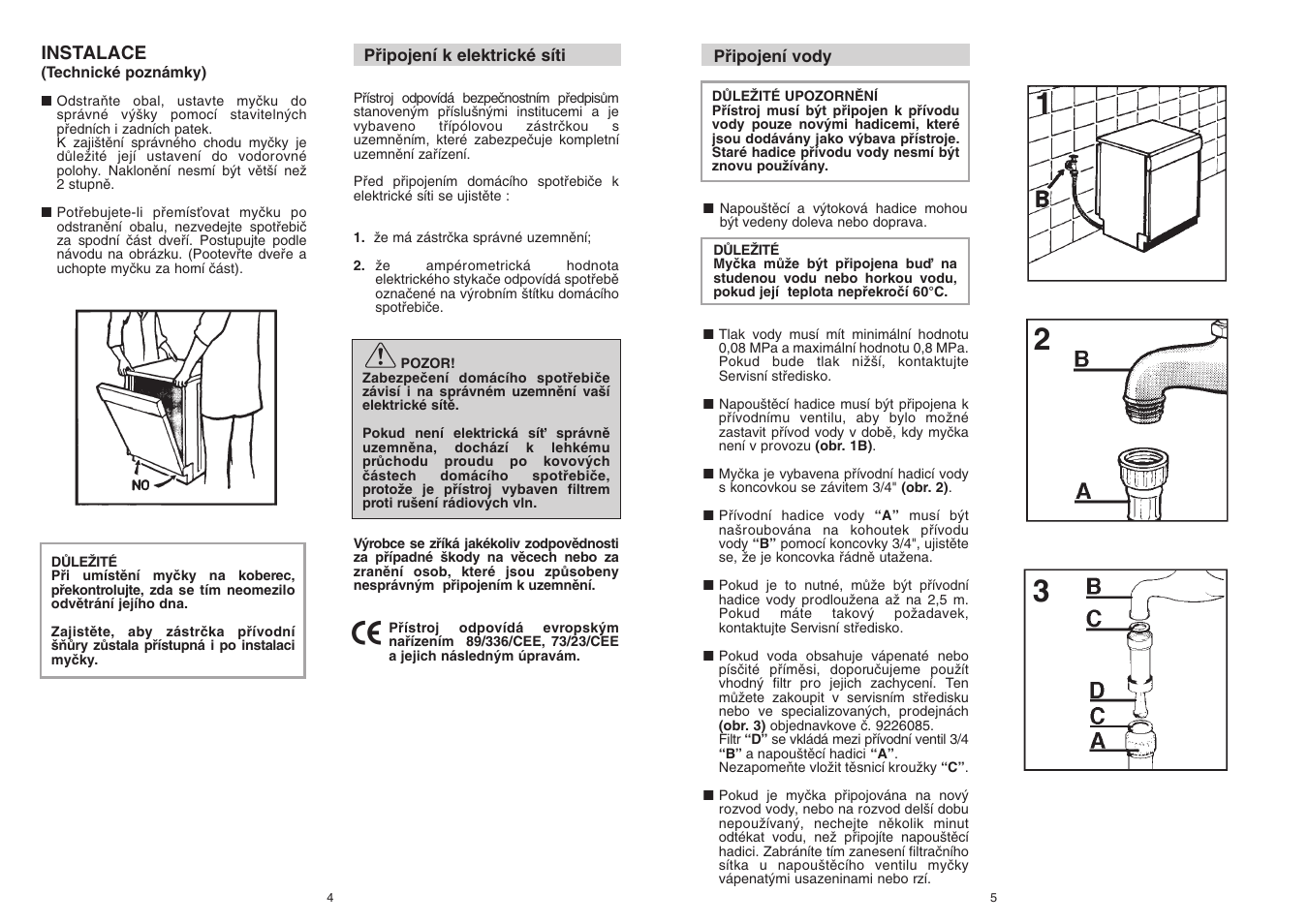 Candy CD 112 - 41 S User Manual | Page 3 / 73